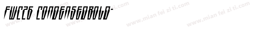FWC26 CondensedBold字体转换